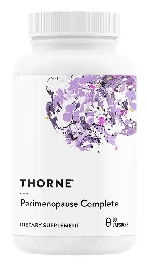 Thorne Perimenopause Complete hot flash and mood support, 60 capsules – front of bottle