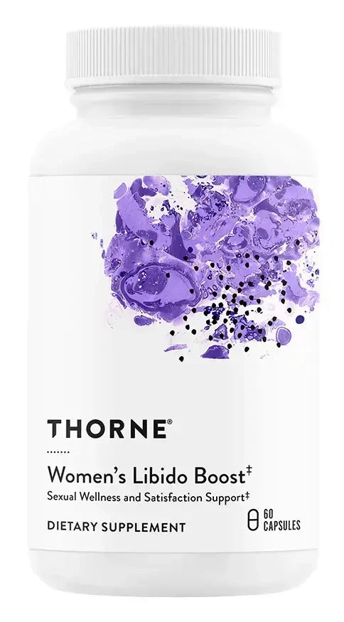 Thorne Women's Libido Boost supplement, 60 capsules – front of bottle